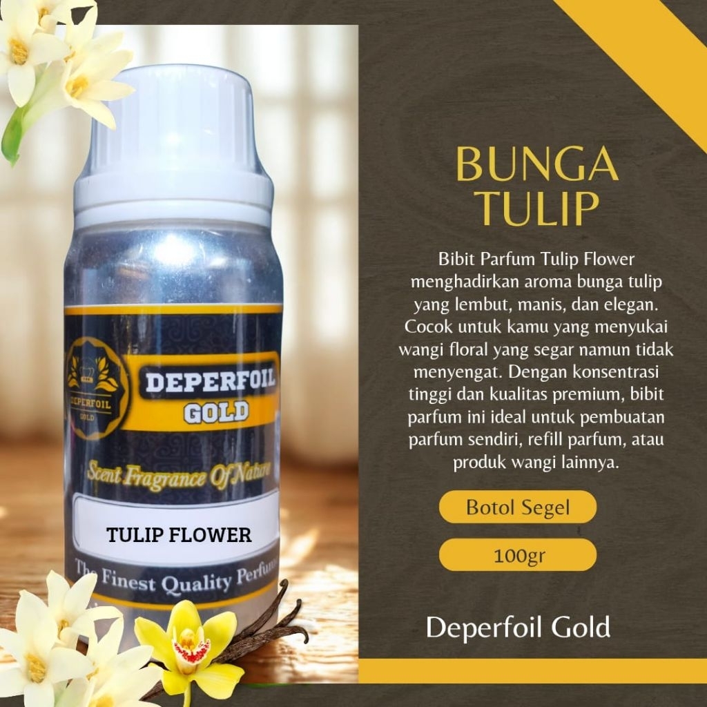 Bibit Parfum BUNGA TULIP - TULIP 100 ml Kemasan Segel Non Alkohol