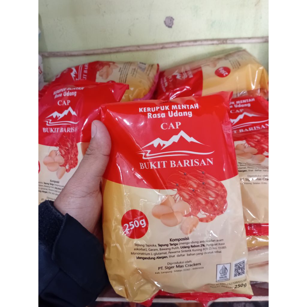 

Kerupuk Mentah Rasa Udang BUKIT BARISAN 250gr