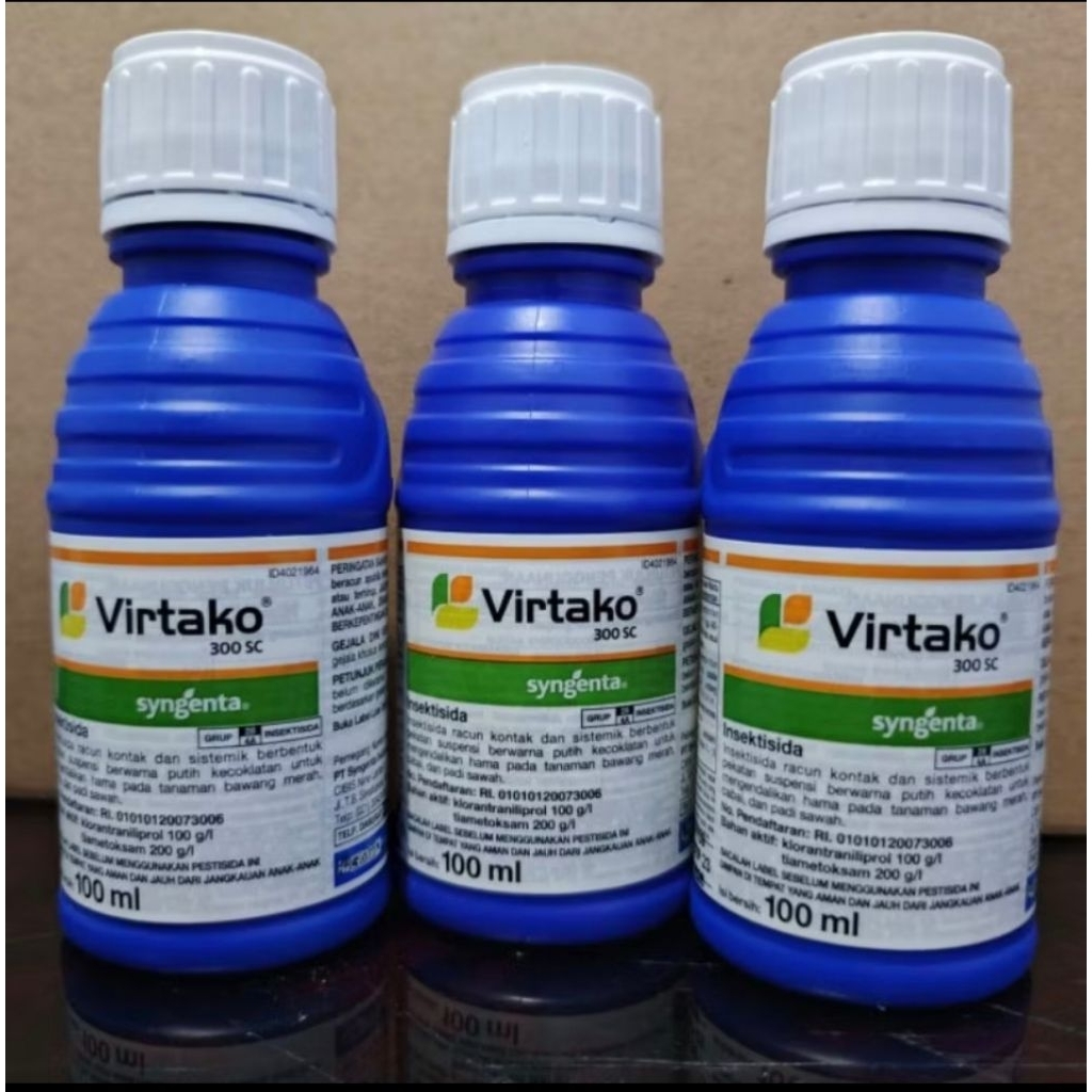 Virtako 300SC 100ml Obat Pembasmi Hama Ulat dan Wereng Tanaman / virtako 300 sc insektisida 100ml / 