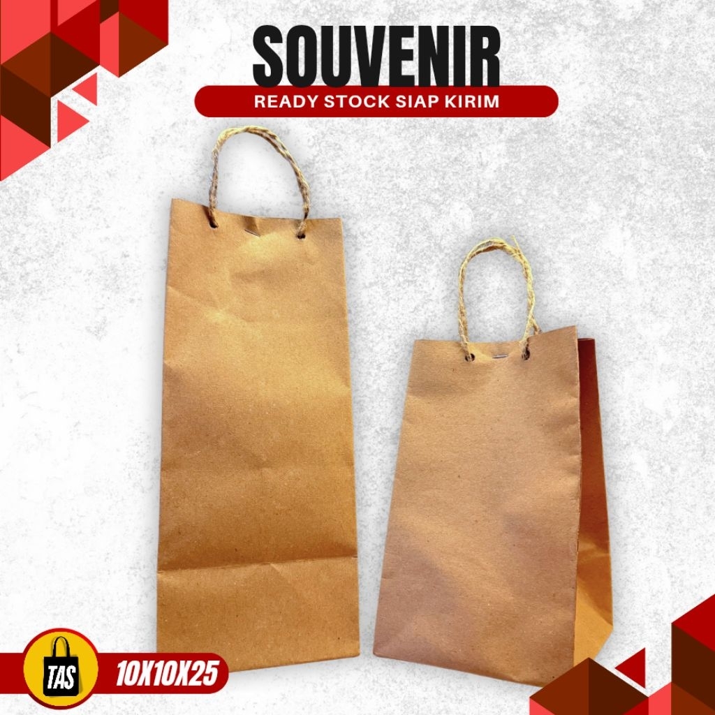 

Tas Kertas Souvenir Paper Bag Segala Macam Acara Muat Hampers Pernikahan New Born Polos Tanpa Sablon Ready Stok Siap Kirim