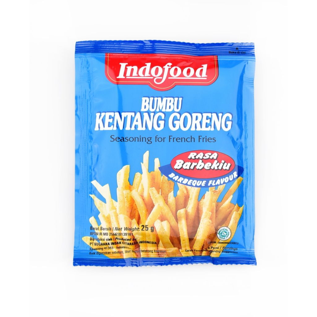 

Indofood Bumbu Kentang Goreng 25 gram Rasa Barbeque