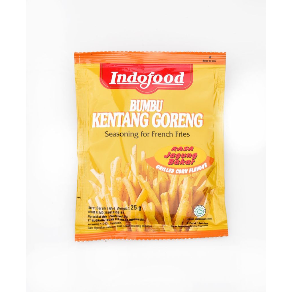

Indofood Bumbu Kentang Goreng 25 gram Rasa Jagung Bakar