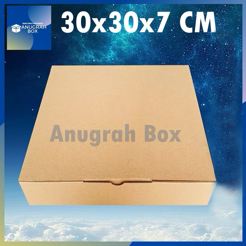 

Kardus box 30x30x7 cm (ECER) Diecut dus pizza donut kotak packing baju kue hampers giftbox