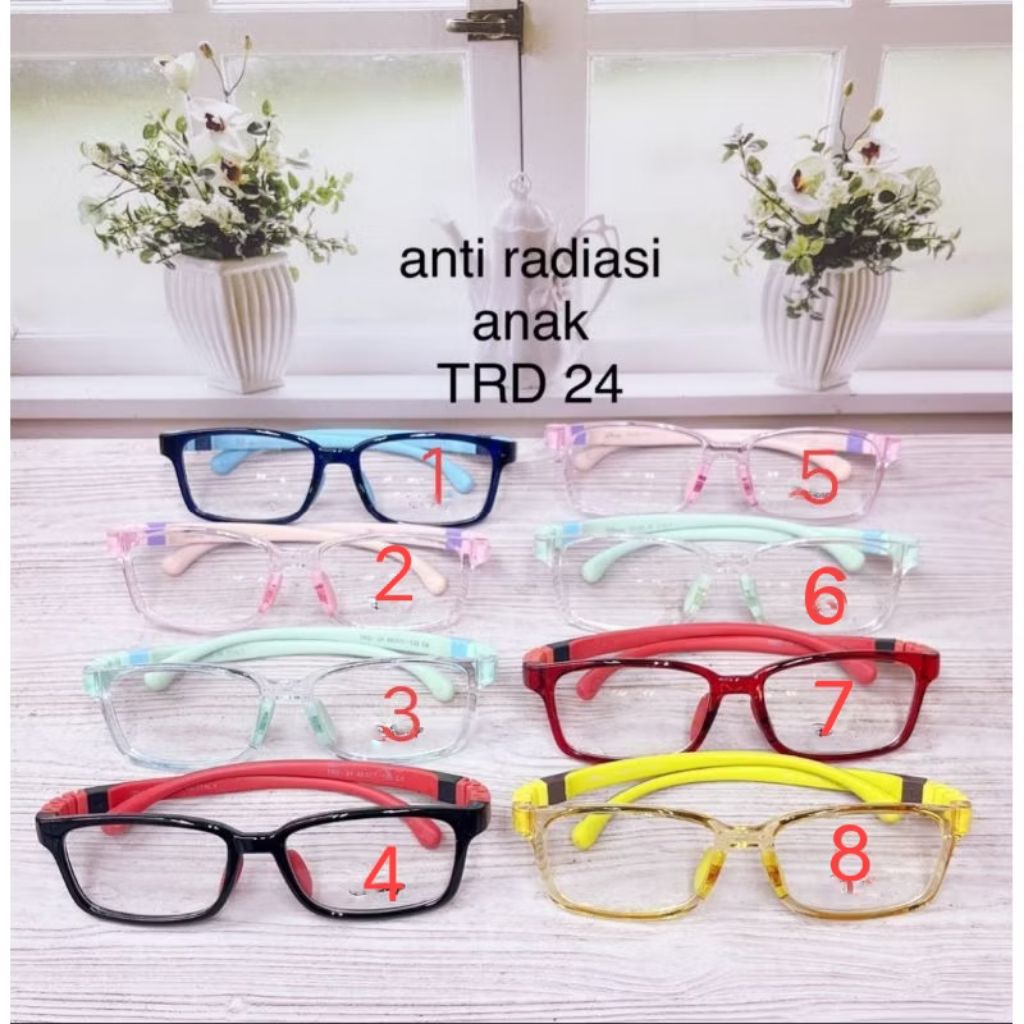 Kacamata Anak Paket Lensa Antiradiasi Minus Silinder Fotocromik***