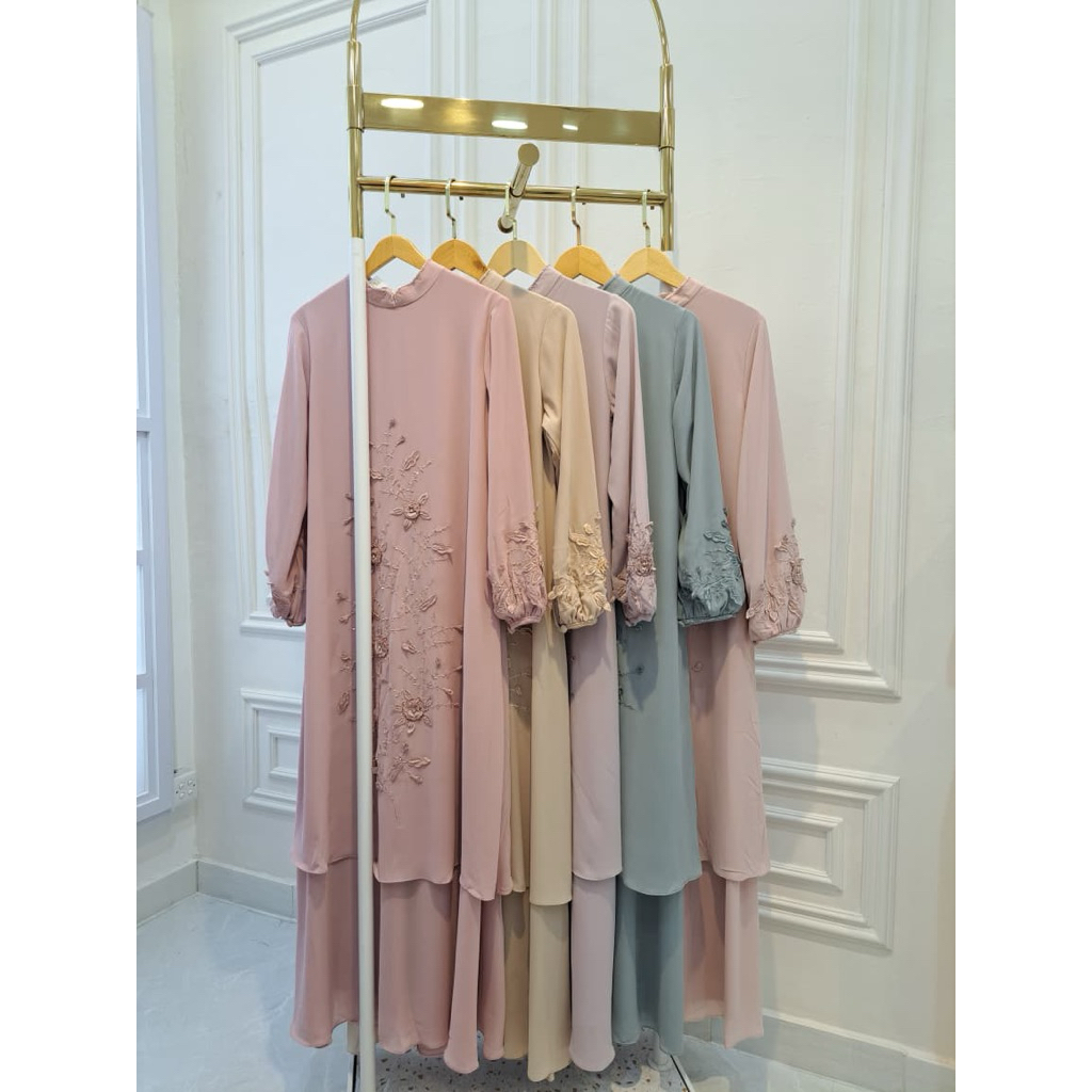 WINONA Dress Gamis SO-401 Nesty Collection - Gamis Muslimah Wudhu Friendly, Dress Muslimah, Dress/Ga