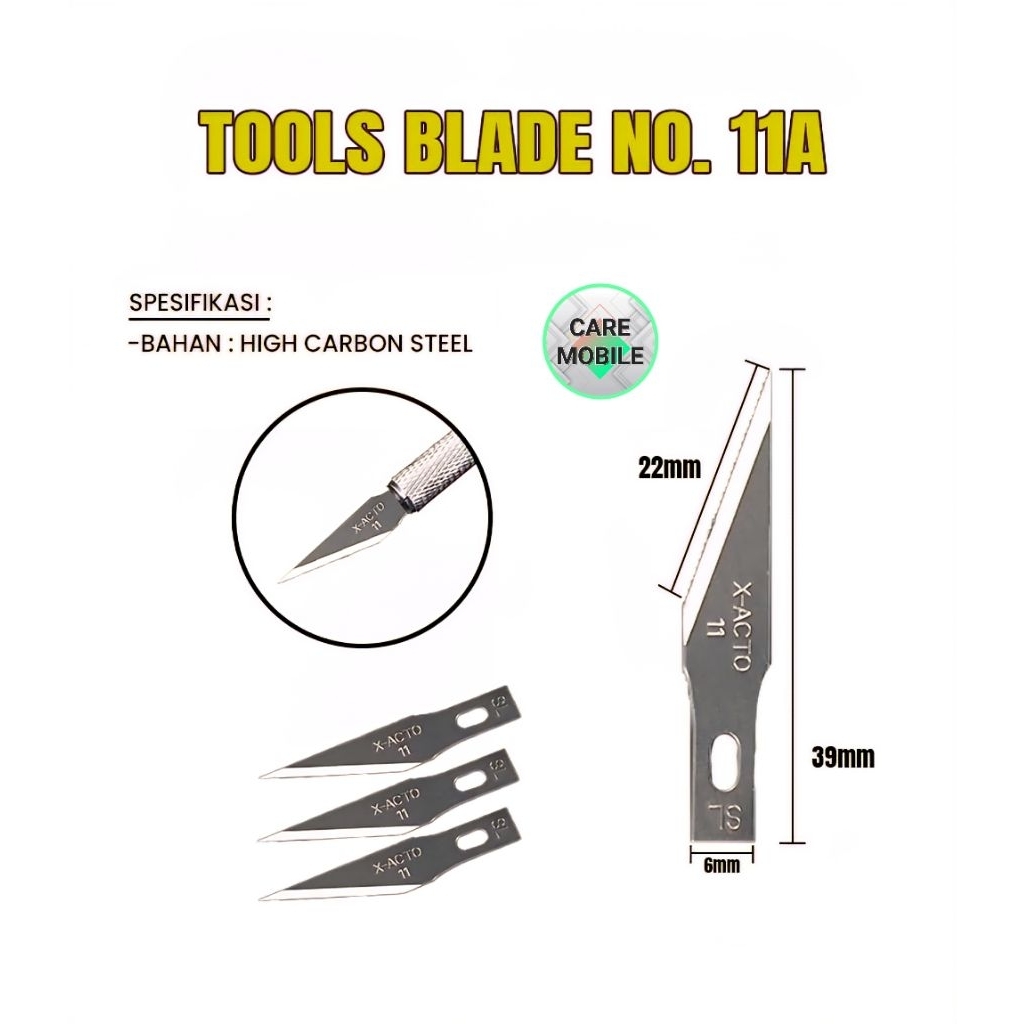 

TOOLS BLADE NO.11A ( HARGA PERBUNGKUS / ISI 10PCS )