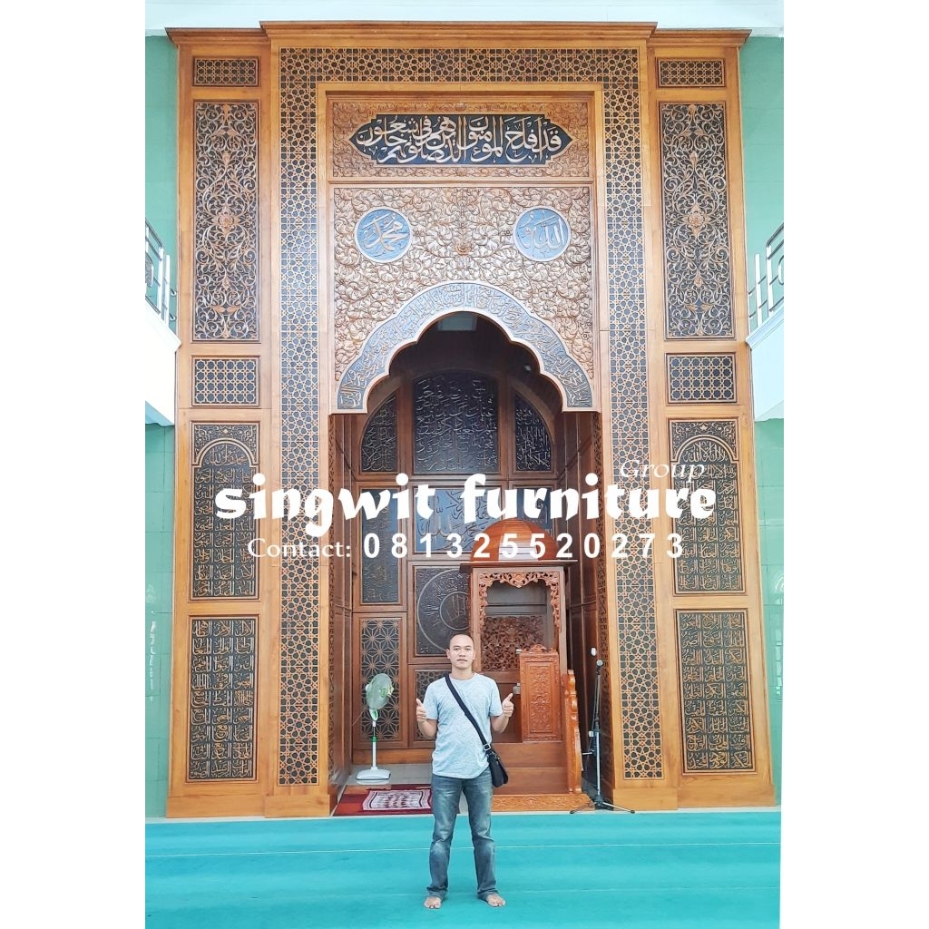 Mihrab Masjid Kayu Jati