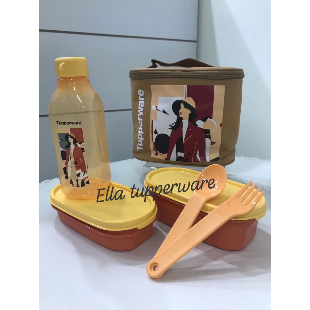 Paket Tempat Bekal Makan dan Minum Anak Sehat [ Ella Tuppy Tuperware ]