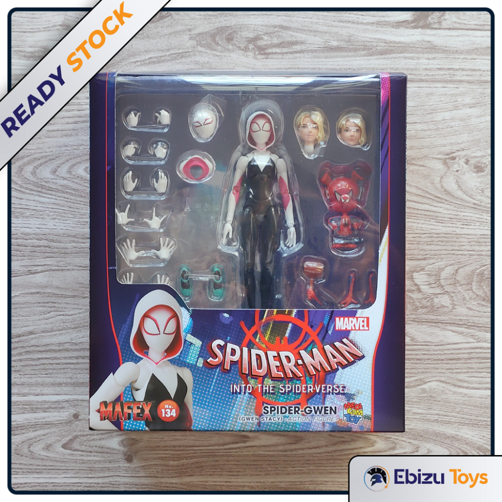 [ORIGINAL] Mafex 134 Spider Gwen Stacy Spiderman Into The Verse Man Marvel Series
