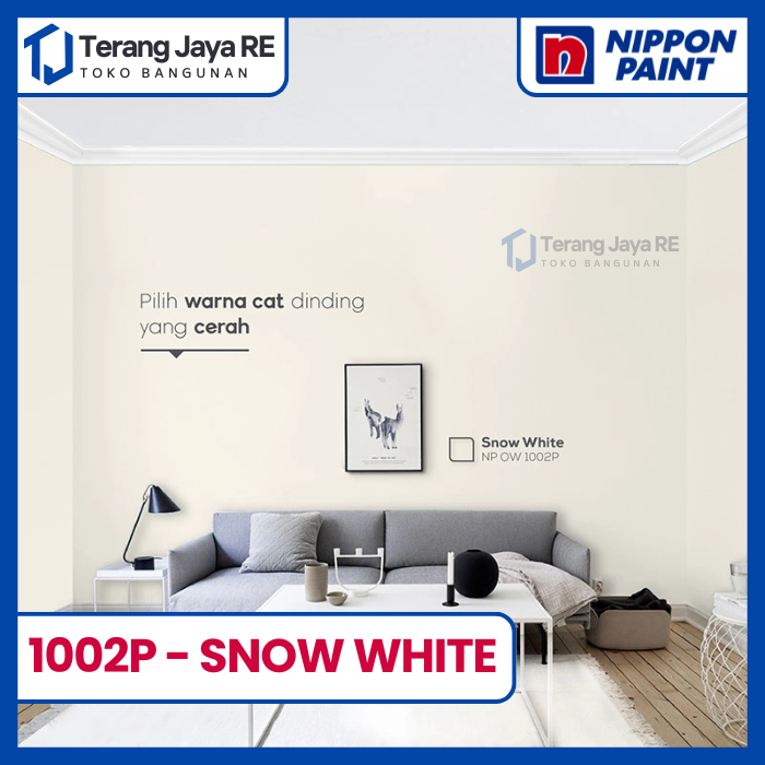 Cat Tembok NIPPON PAINT 1002P Snow White