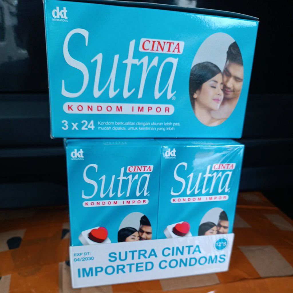 Kondom Sutra Cinta isi 12Pcs / isi 3 pcs DI JAMIN PRIVASI 10.000%