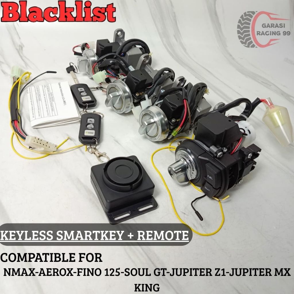 Kunci Kontak Keyless Yamaha Soul GT Nmax Aerox Mio M3 Jupiter Z1 MX King Fino Smart Key Plus Remote 