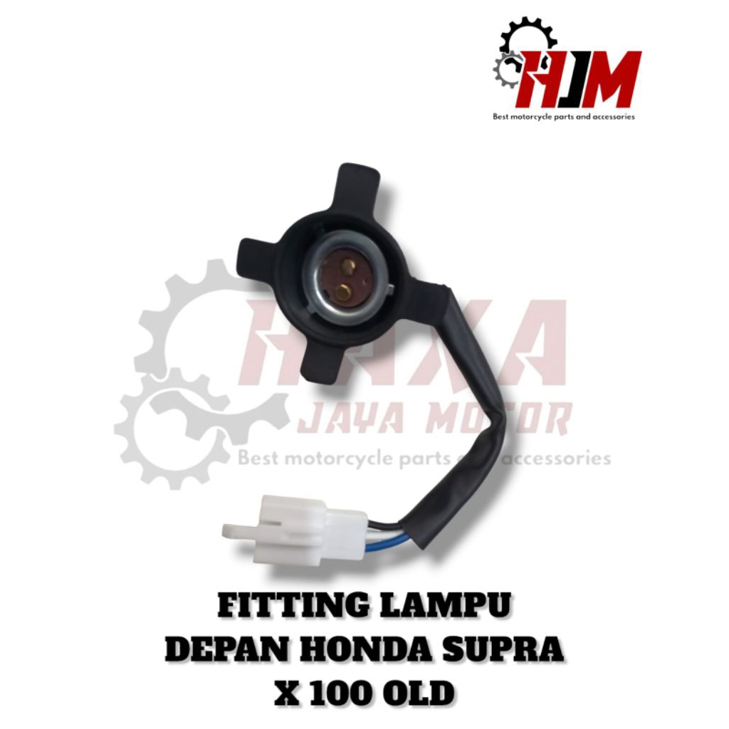HJM-KABEL FITTING LAMPU DEPAN HONDA SUPRA X 100 OLD COP LAMPU DEPAN SUPRA X 100 SUPRA X 100 LAMA GRA