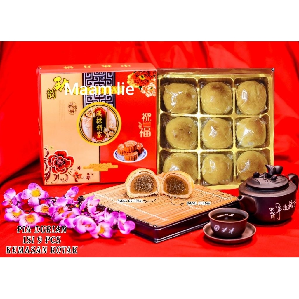 Tan huang su / pia isi telur asin / kue bulan singkawang