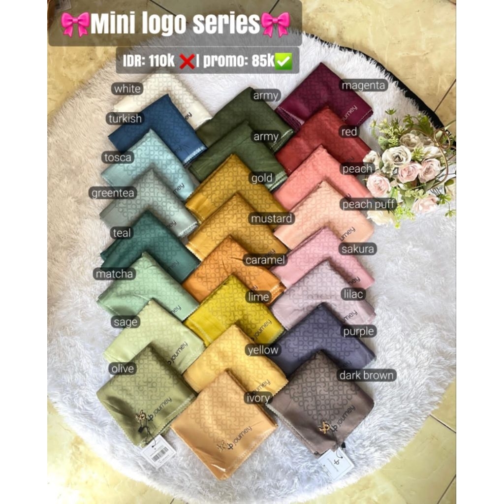 Promo hijab segi empat mini Logo Series By Journey