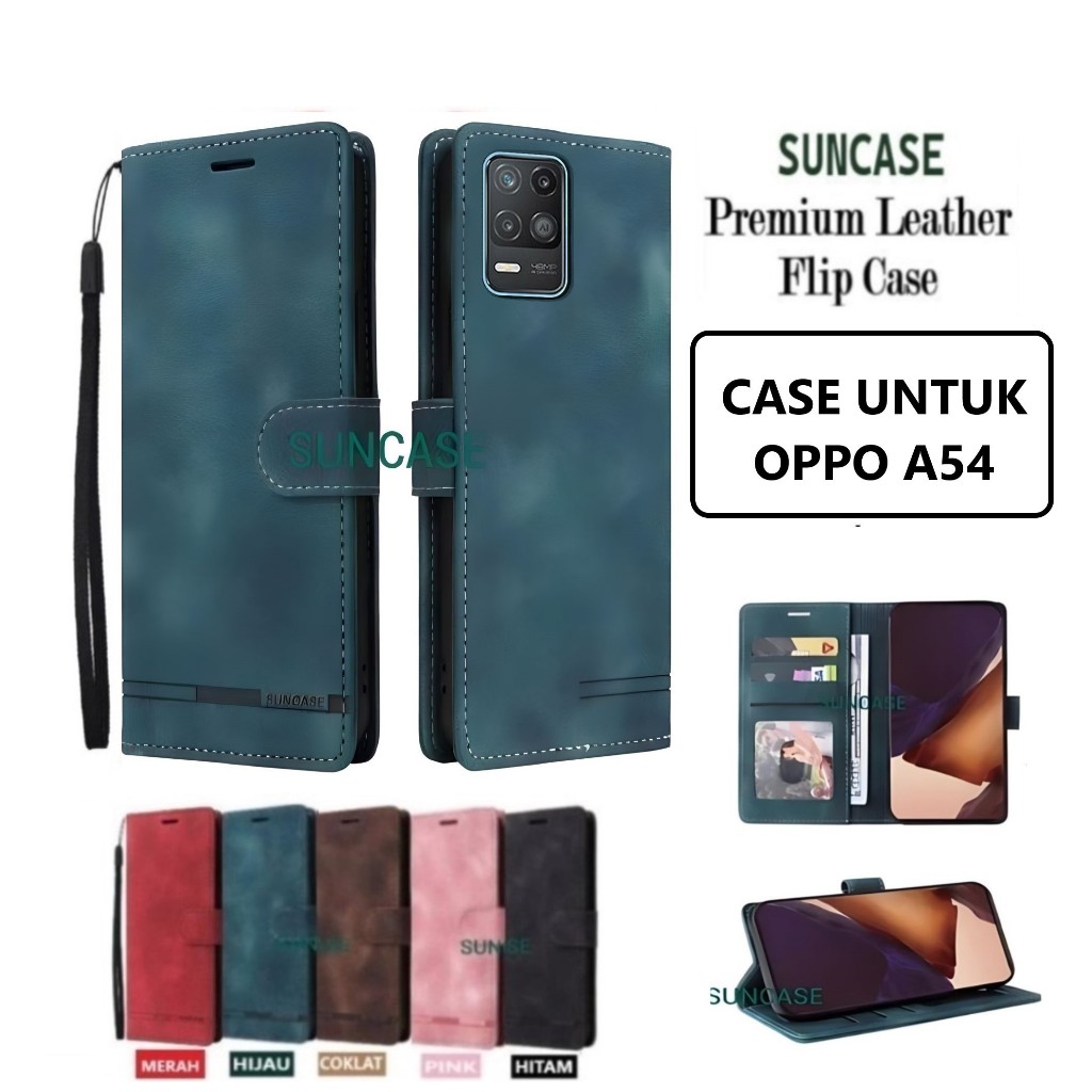 Flip Case OPPO A54 flip wallet case standing flip cover Handphone