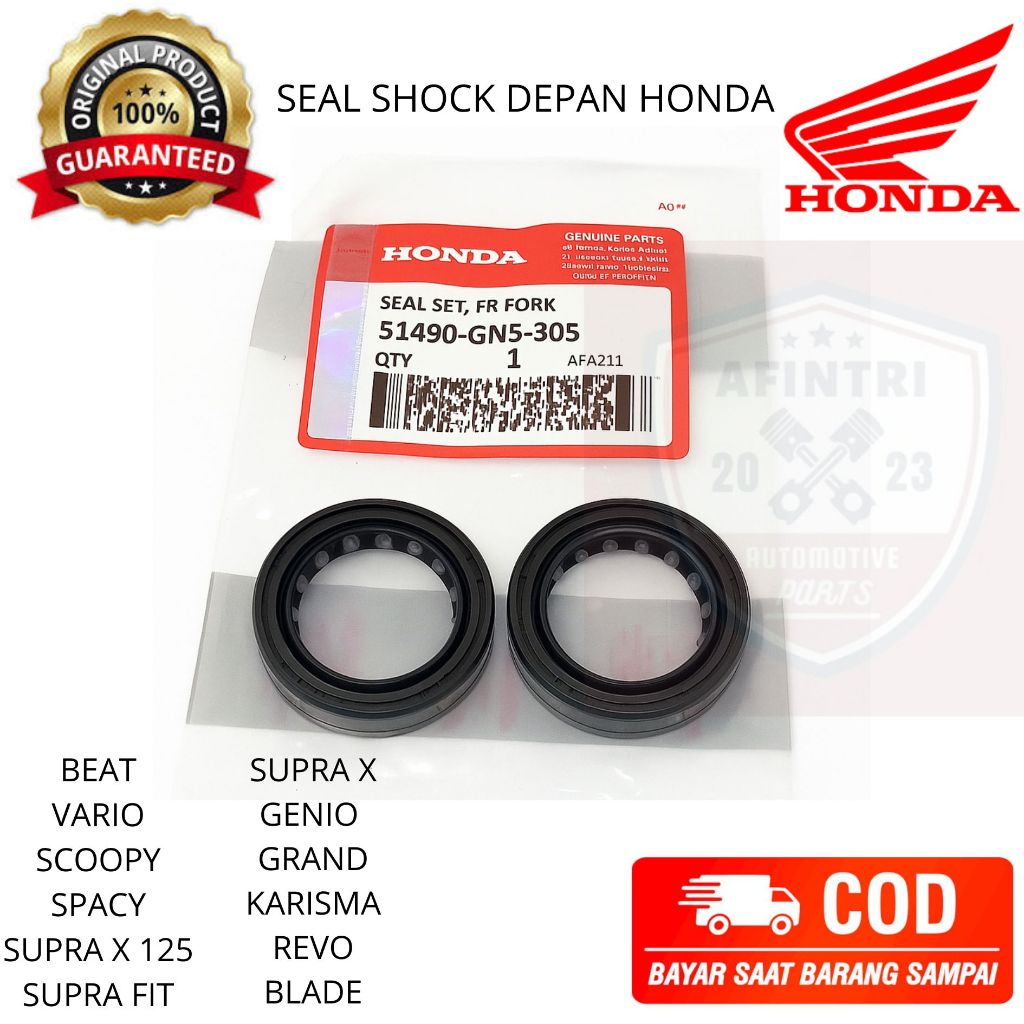 Original AHM Seal Shock As Depan Honda Beat Scoopy Vario 110 125 150 Spacy Supra X 125 Supra Fit Sup