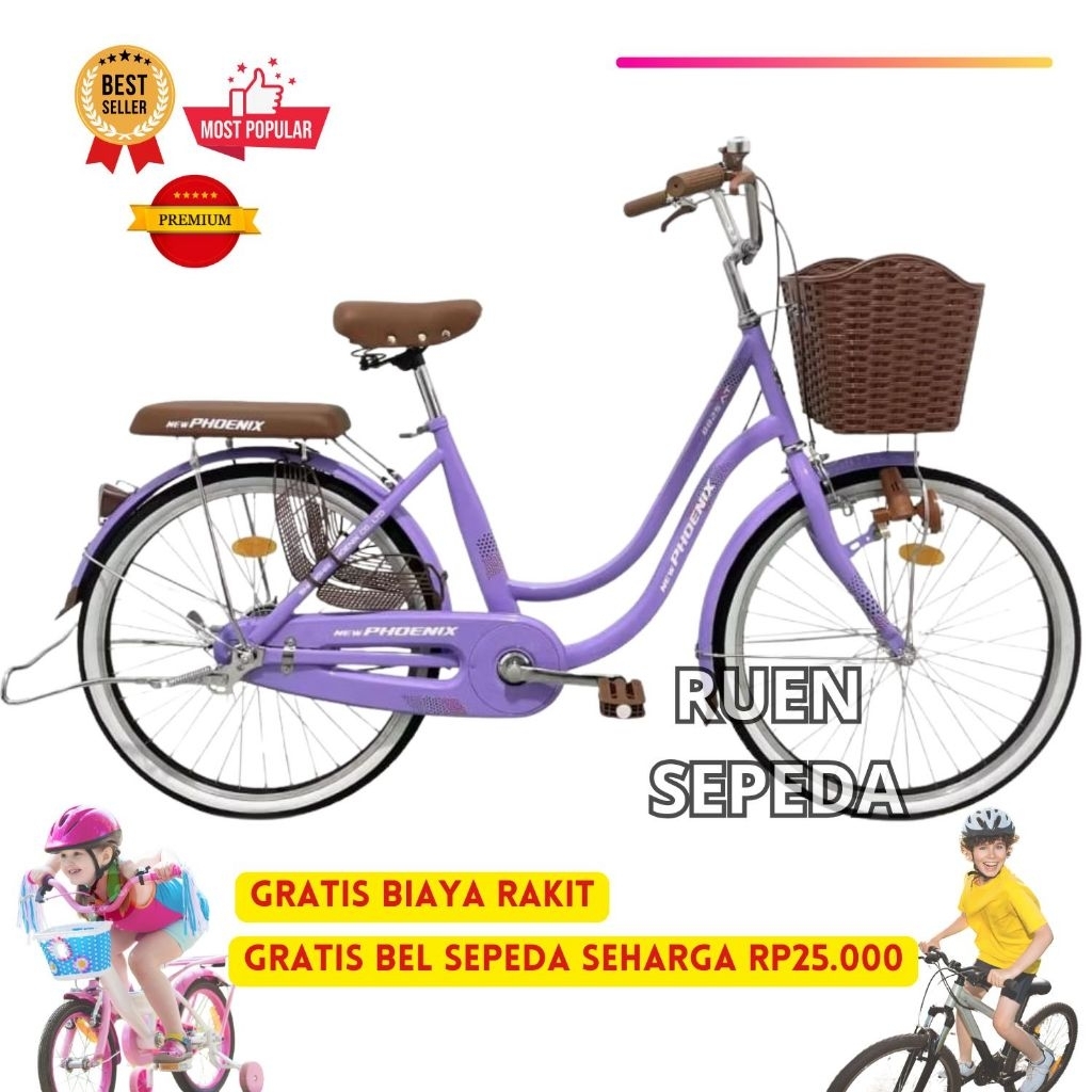 Sepeda Mini Phoenix 20 Inch dan 26 Inch Keranjang