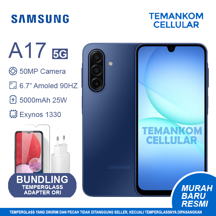 Samsung A17 5G RAM 16GB 8GB+8GB Extend RAM 8/256 8GB 256GB NFC Garansi Resmi