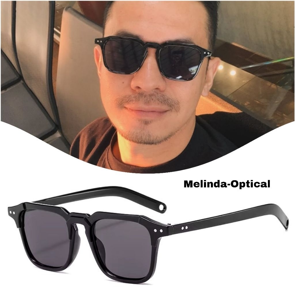 Frame Kacamata Pria Hitam Keren Bisa Minus/Clinder,Kacamata Paket Lensa Warna,Kacamata Hitam Minus