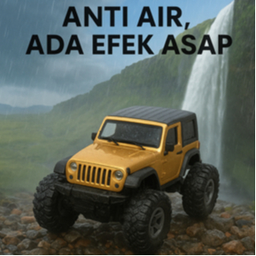 Mobil JEEP Remote Control RC Offroad 1:20 Anti Air dengan Efek Asap, Lampu LED & Ban Karet – Mainan 