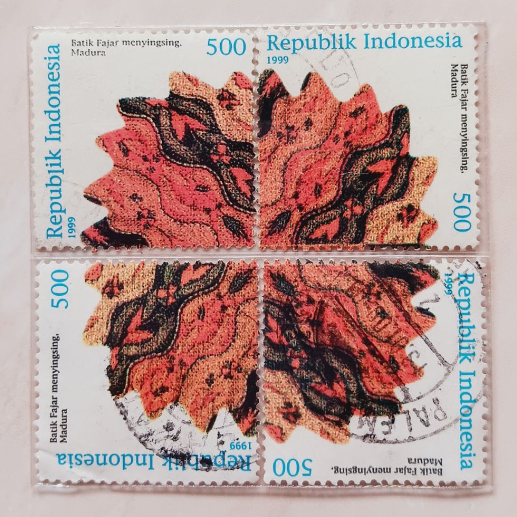 (AB) Perangko Indonesia 1999 Batik Indonesia- Madura Set 4 pcs Used