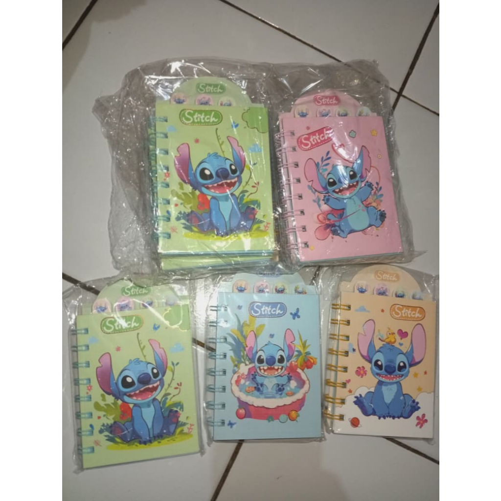 

PULPEN STITCH SNOPY MINI NOTEBOOK (BUKU CATATAN STITCH ISI WARNA WARNI)