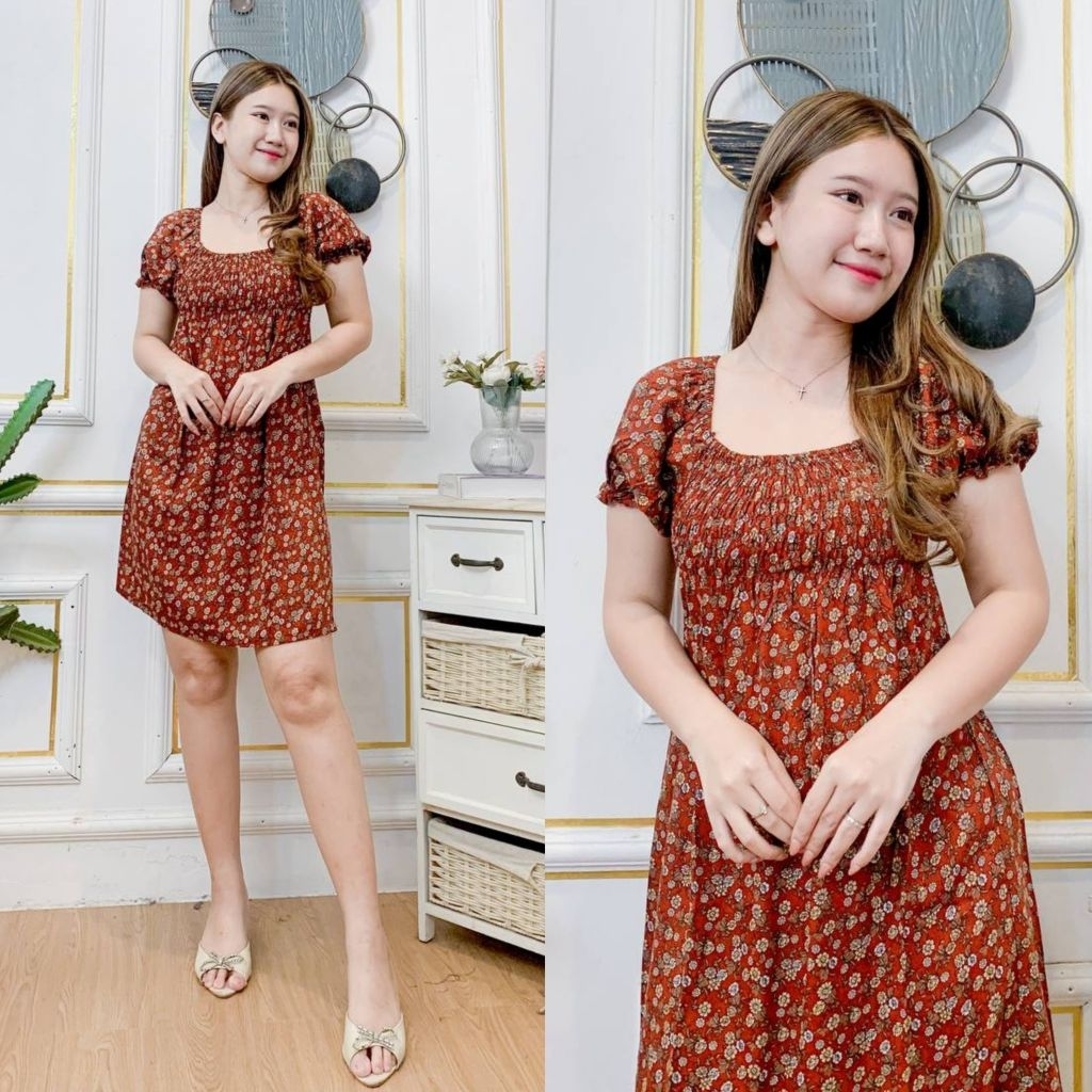 Daster Kerut Lengan/Daster Bali Pendek Kerut Lengan