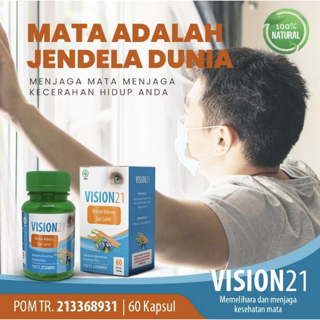 Bilberry bilberi ekstrak wortel vision 21 kapsul bilberry 60 kps