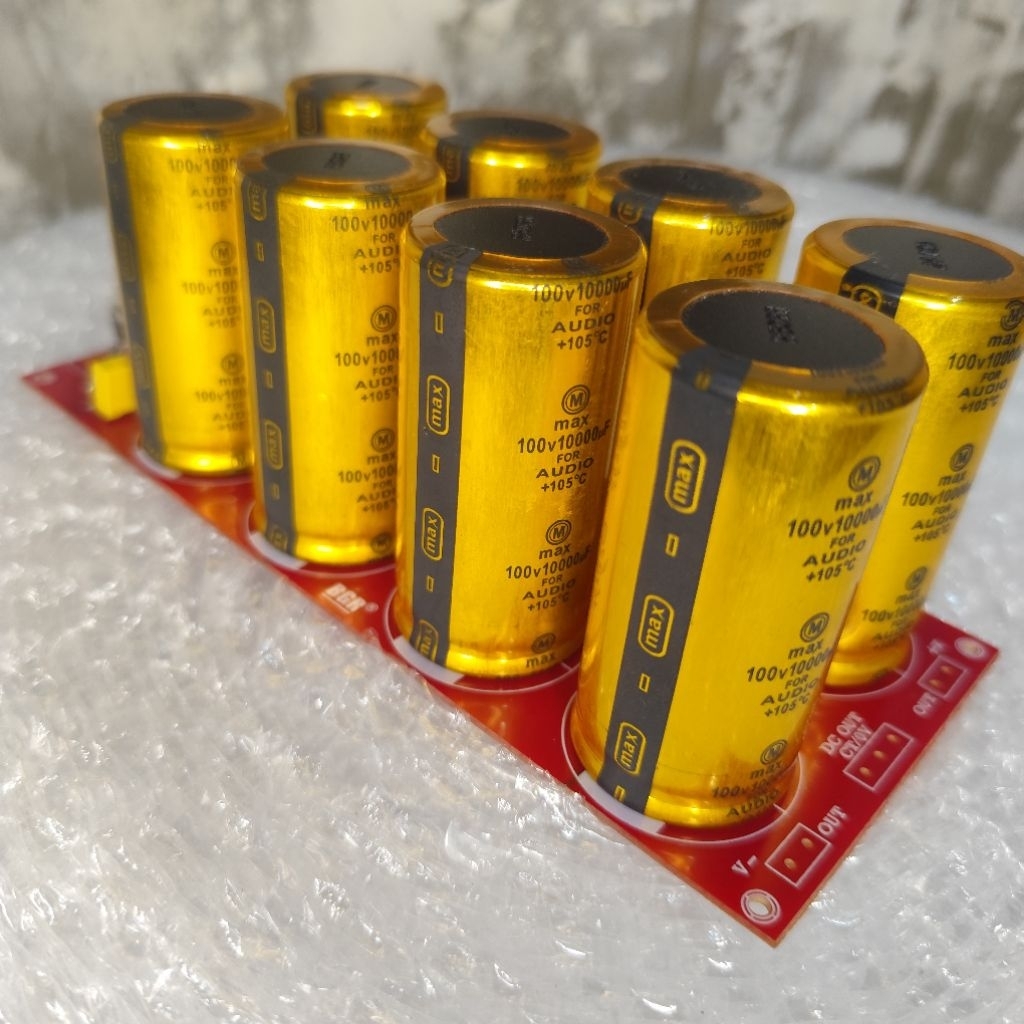 KIT PSU 8 ELCO 10000UF 100V MAX FOR AUDIO ORIGINAL