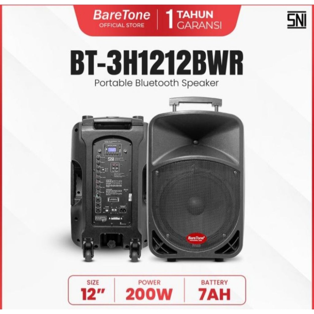Speaker Portable Baretone 12BWR