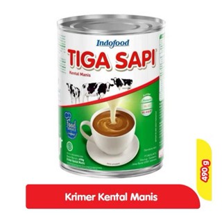 

Tiga Sapi Krimer Kental Manis 490g Susu Sapi Segar / TIGA SAPI SUSU KENTAL MANIS 490GR
