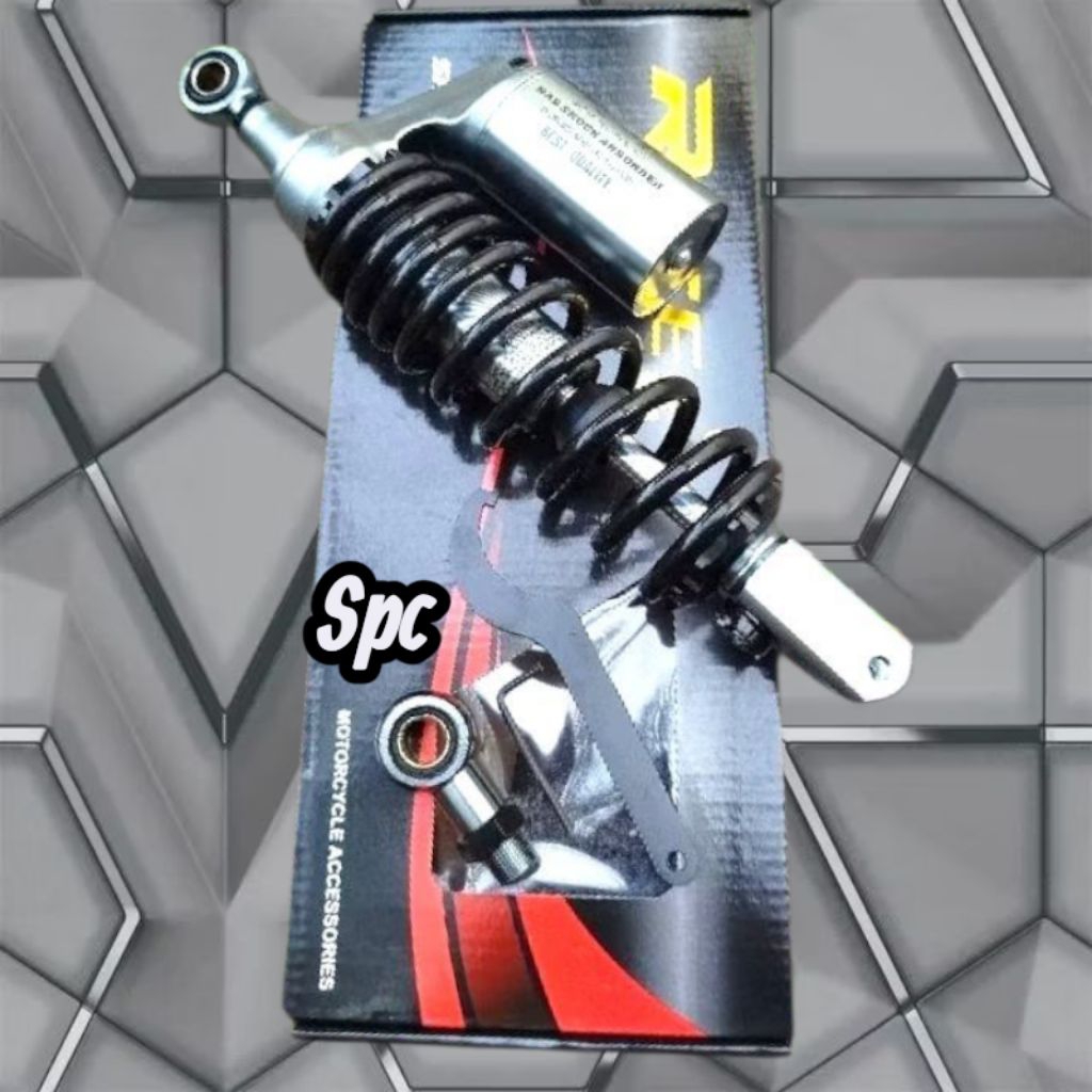ORIGINAL SHOCKBREAKER RACEIT TABUNG ATAS MODEL GOG YSS SHOCK MATIC WARNA GREY BLACK MOTOR VARIO MIO 