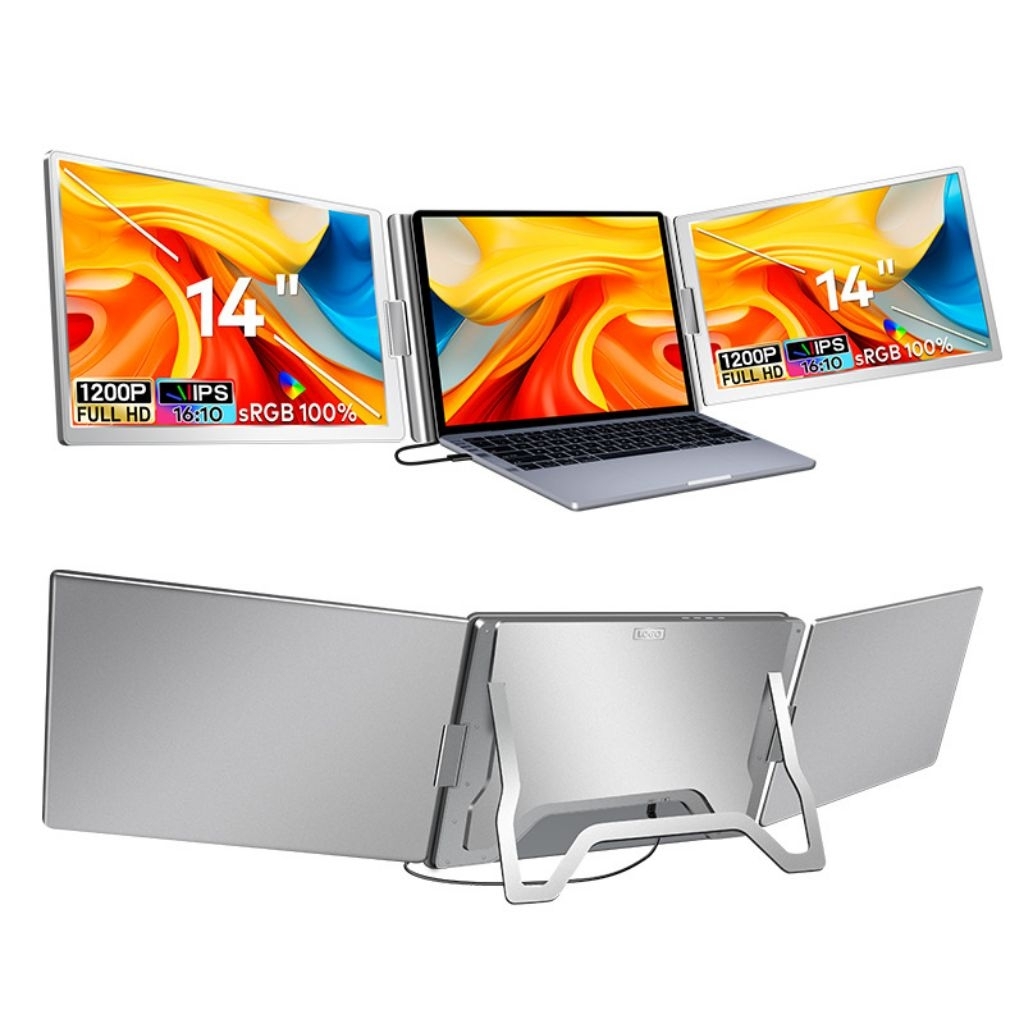 Portable monitor First-line dual-screen office backrest dual-screen display notebook sub-screen