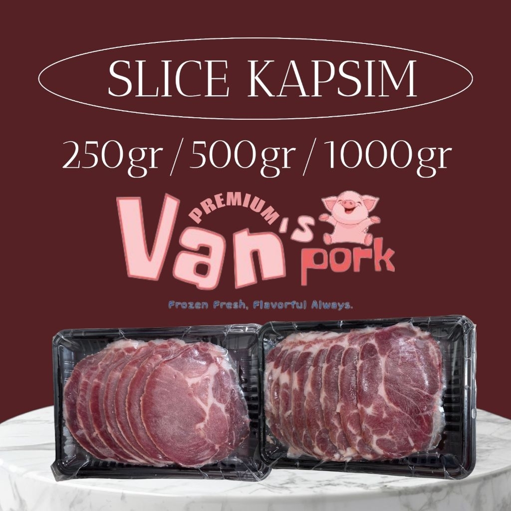 

Daging Slice Babi Kapsim/Atas 250gr/500r/1kg PREMIUM