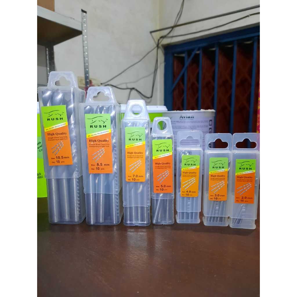 Mata Bor Besi Ukuran 7,5 mm-12 mm