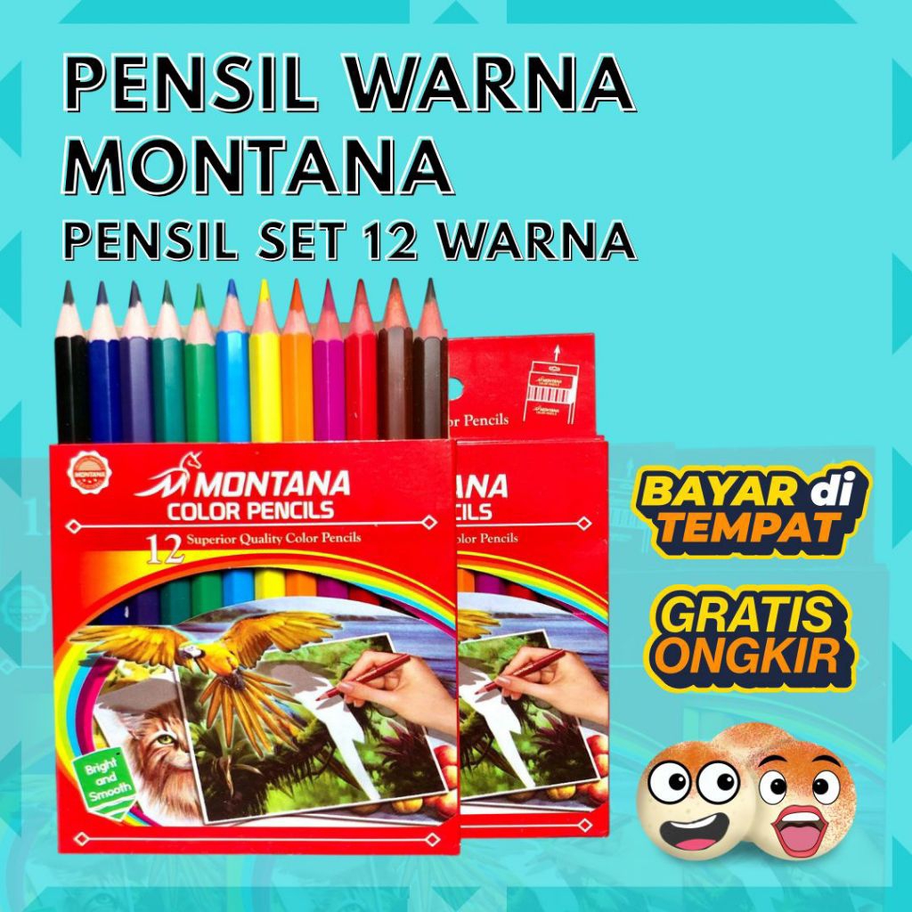

MONTANA PENSIL WARNA SET 12 PCS PENSIL WARNA TH-350 TERMURAH