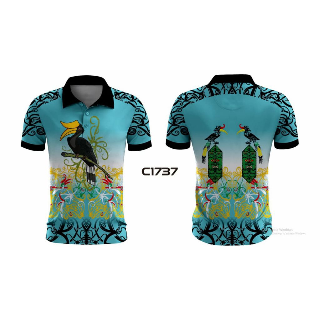 JERSEY POLO BATIK FULL PRINTING KUALITAS PREMIUM