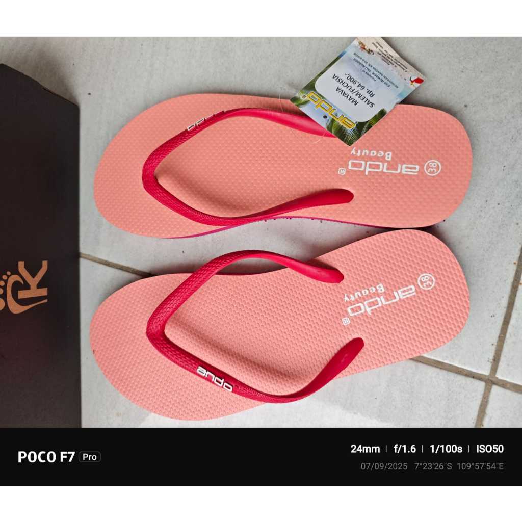 Sandal ANDO ZIVA Sendal jepit wanita | 100% original ANDO
