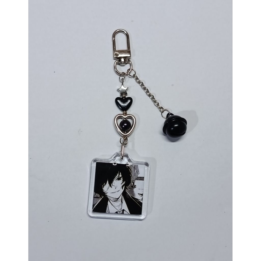 Keychain Anime BSD / keyring Bungou Stray Dogs / Gantungan Kunci Dazai Osamu Chuya Nakahara Atutshi 