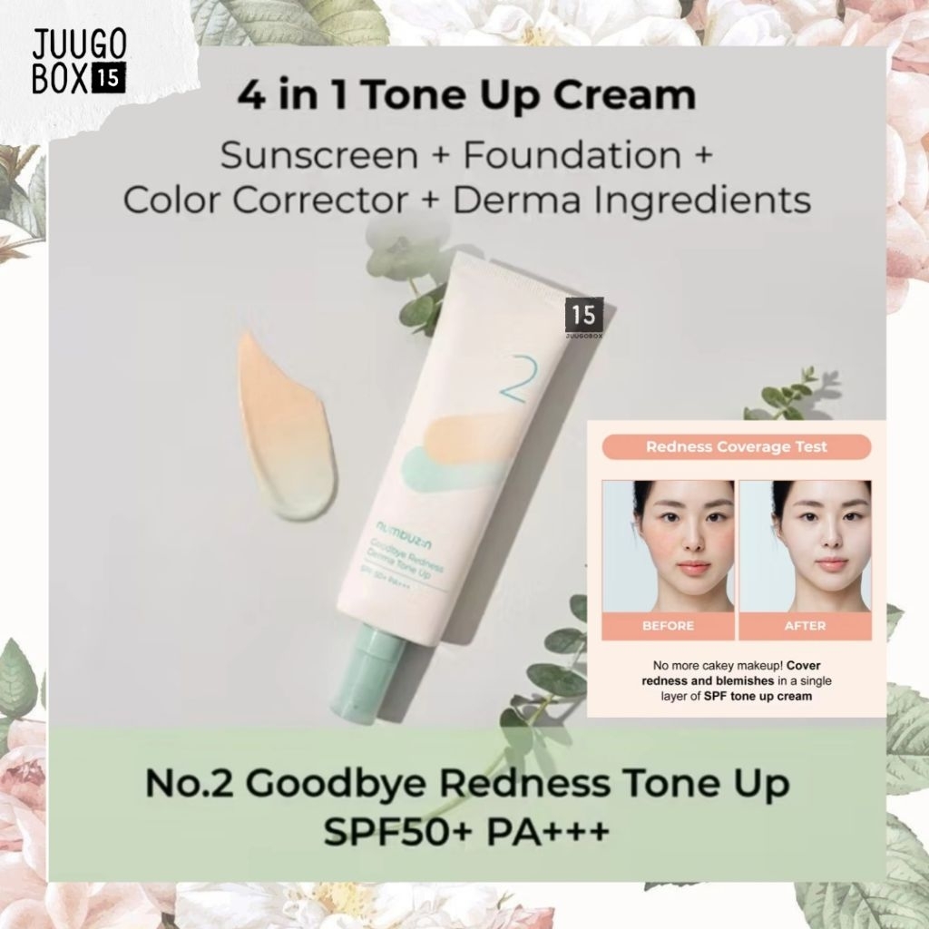 READY INSTANT - NUMBUZIN No.2 Derma Tone Up Sunscreen Tinted spf 50ml