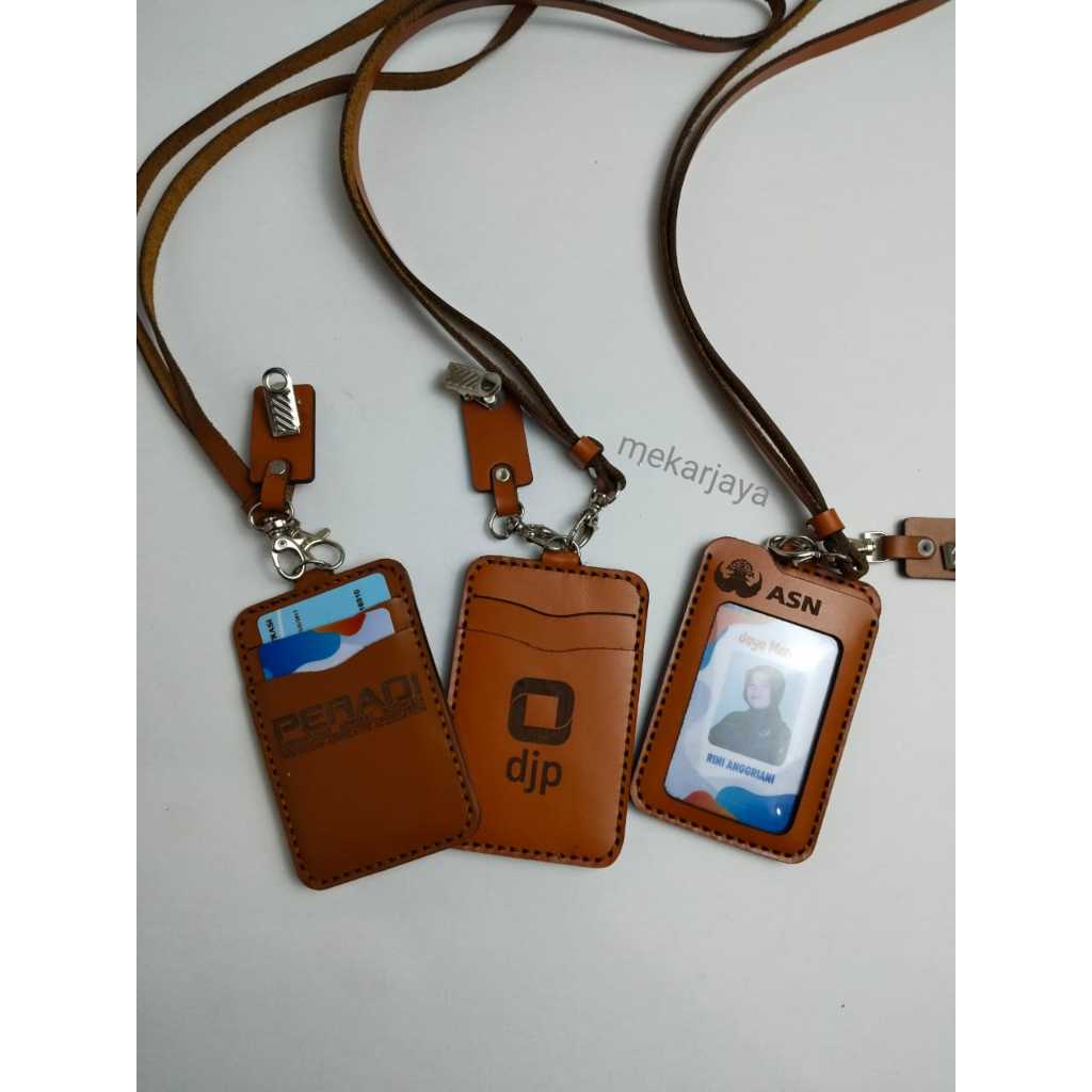 

Name Tag DJP Kulit Asli ASN KUlit asli Peradi Kulit Asli id card holder Custom Logo