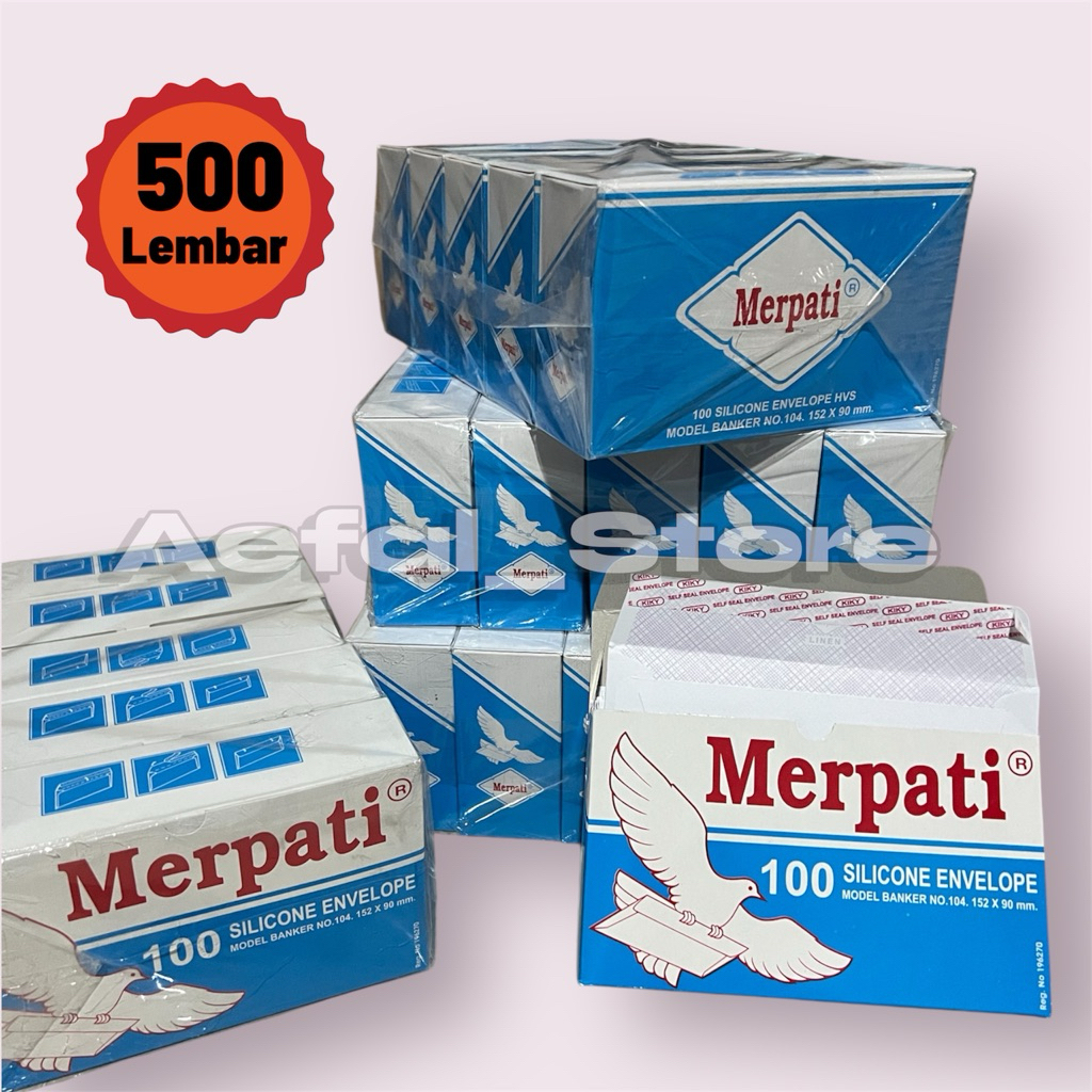 (1 slop) Amplop Merpati Tanggung [5 pak isi 500 pcs]