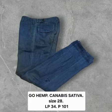 CELANA PANJANG PRIA GO HEMP. CANABI1S SATVIA