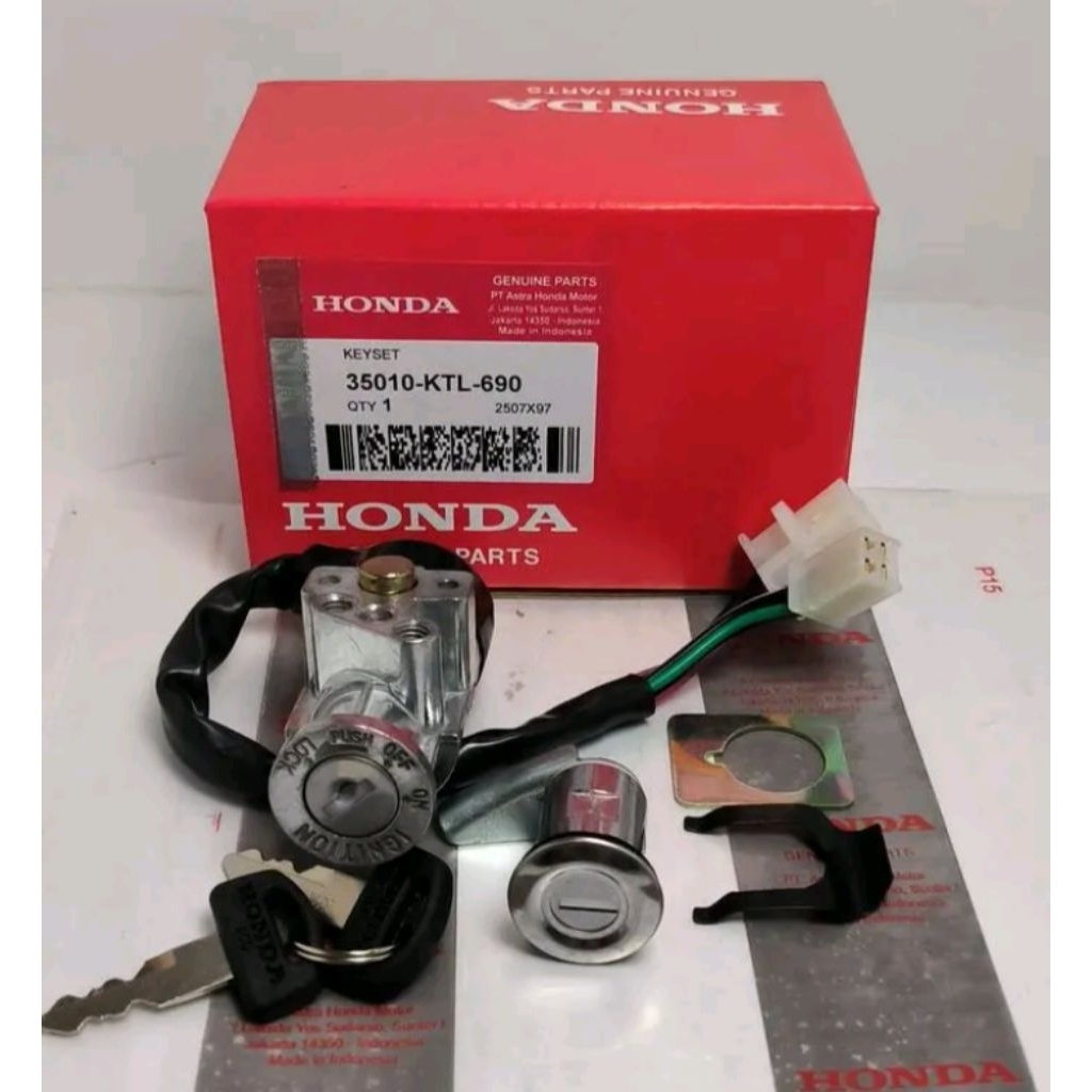Kunci Kontak Supra Fit New Fit X Fit S Set Komplit Original Honda Keyset Honda Supra Fit Kunci Konta