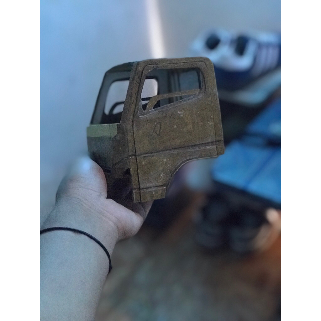 KABIN MINIATUR TRUK CANTER SKALAA 1:14 (BONUS BEMPER DEPAN)