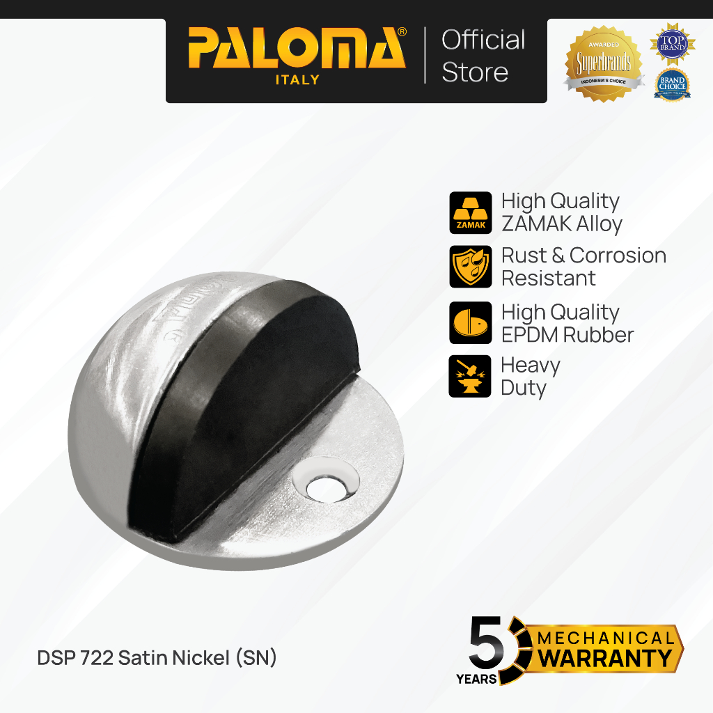 PALOMA DSP 722 Door Stopper Penahan Pintu Lantai Door Stop Stoper Floor Pengganjal Ganjalan Pintu Ru