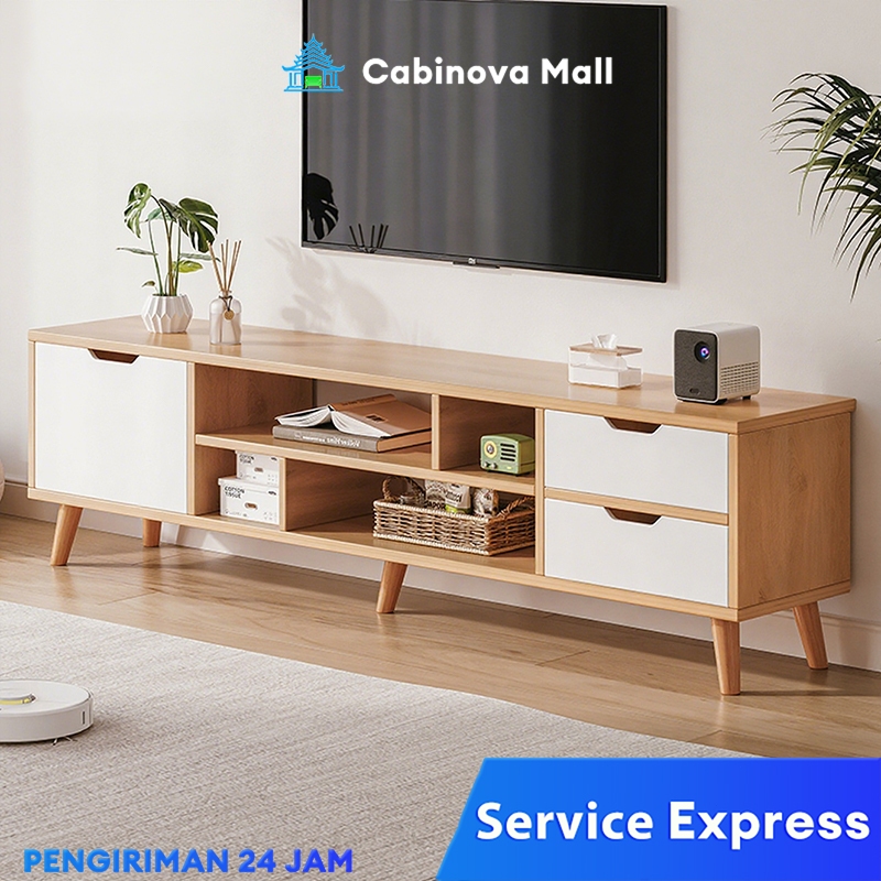 Meja TV Kayu Meja Tv 120CM/140CM Meja TV Murah Rak Tv Lemari TV Kabinet Tv