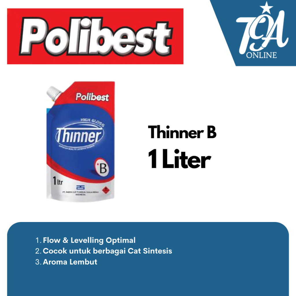 POLIBEST Thinner B / Thinner Serbaguna 1 Liter