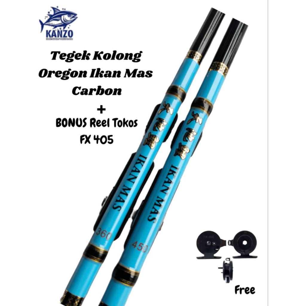 Joran Tegek Kolong Carbon Oregon Ikan Mas